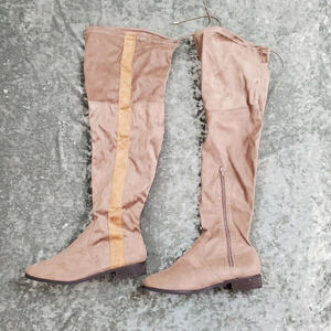 Ashley Stewart High Knee Brown Boots